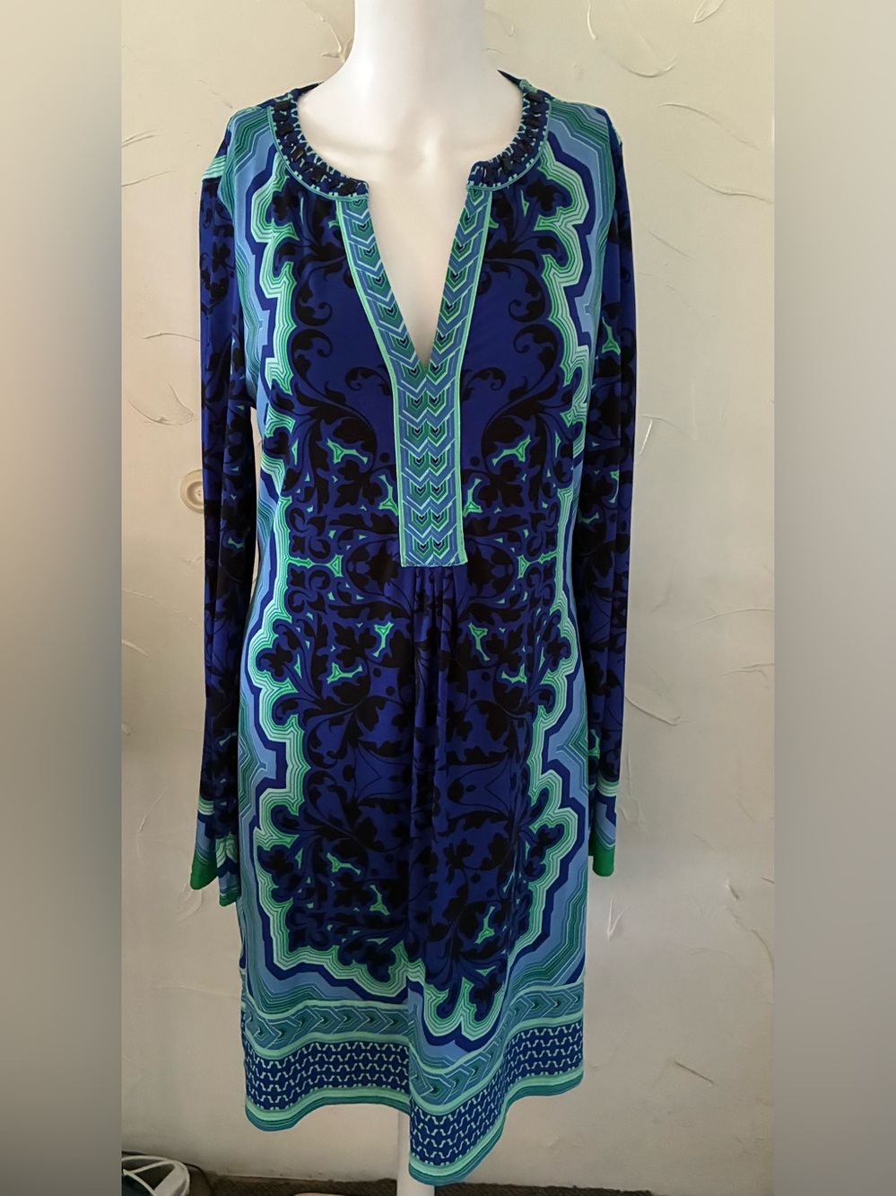 Hale Bob Poly/Blend Shift Dress SZ M